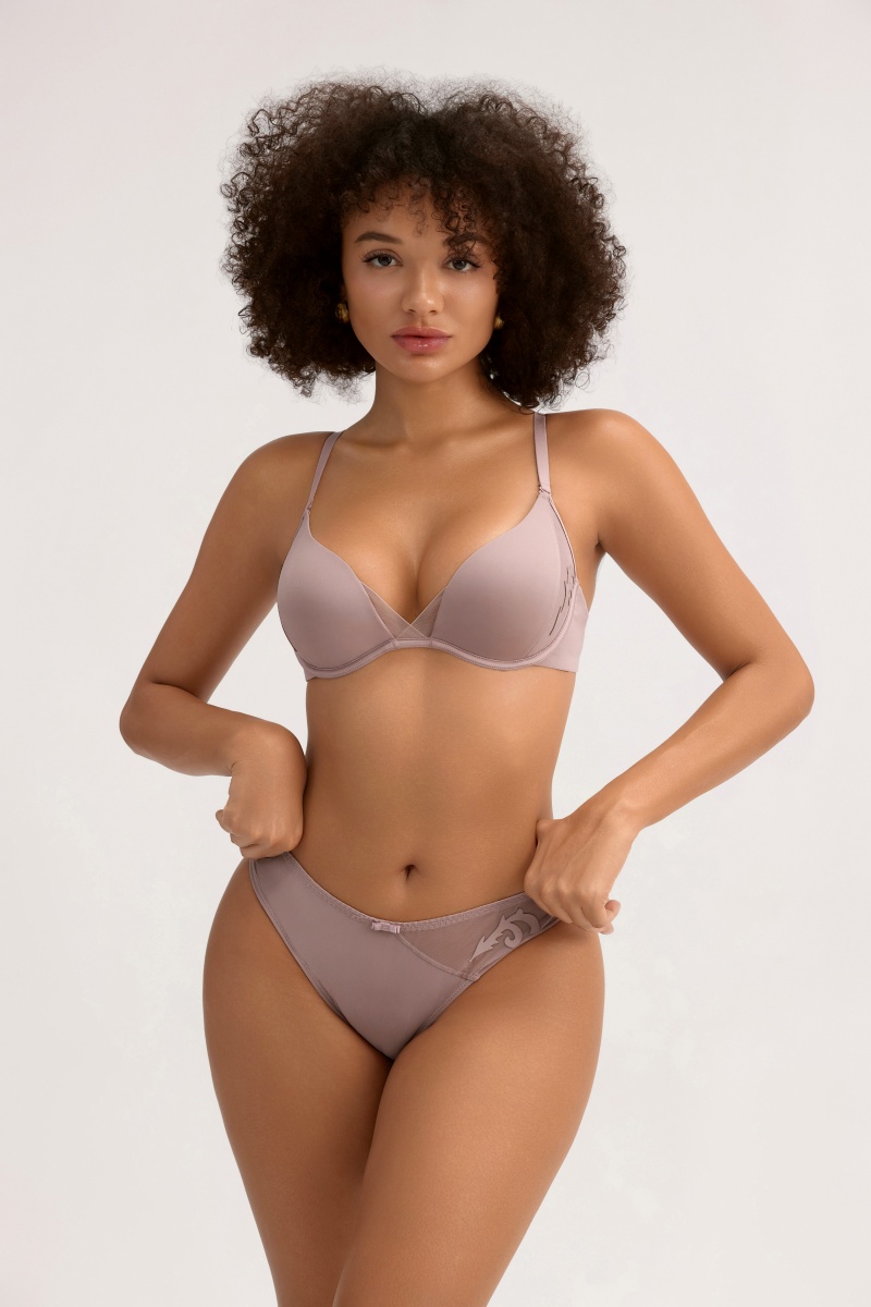 Smooth Soft Underwear Set - Solid Color Seamless Bra & Lightweight Panty for Women - MW6003