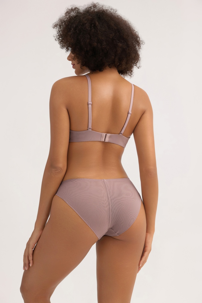 Smooth Soft Underwear Set - Solid Color Seamless Bra & Lightweight Panty for Women - MW6003