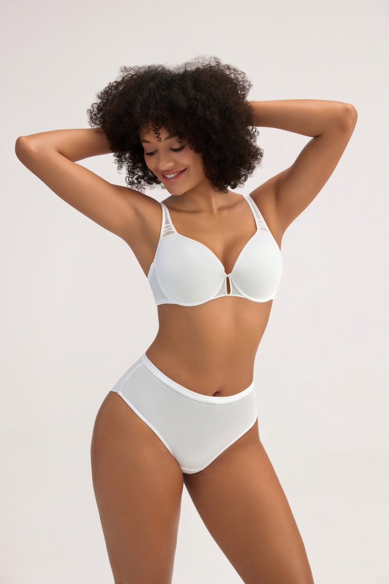 Stretchy Smooth Bra and Panty Set - Women's Solid Color Breathable Seamless Underwear - MW6002