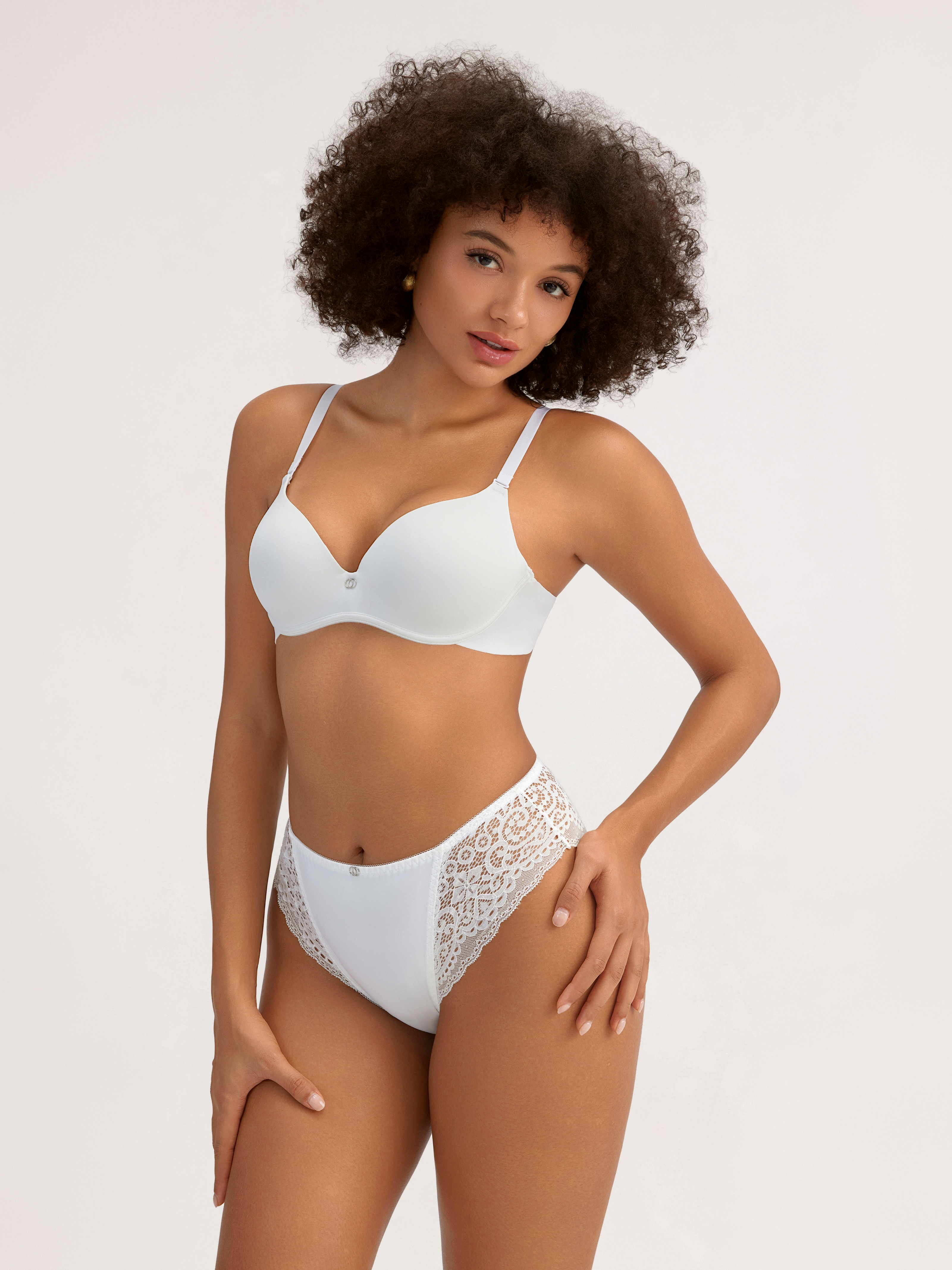 Solid Seamless Floral Lace Mesh Underwear Set - Backless Padded Bra Set for Women - MW6004