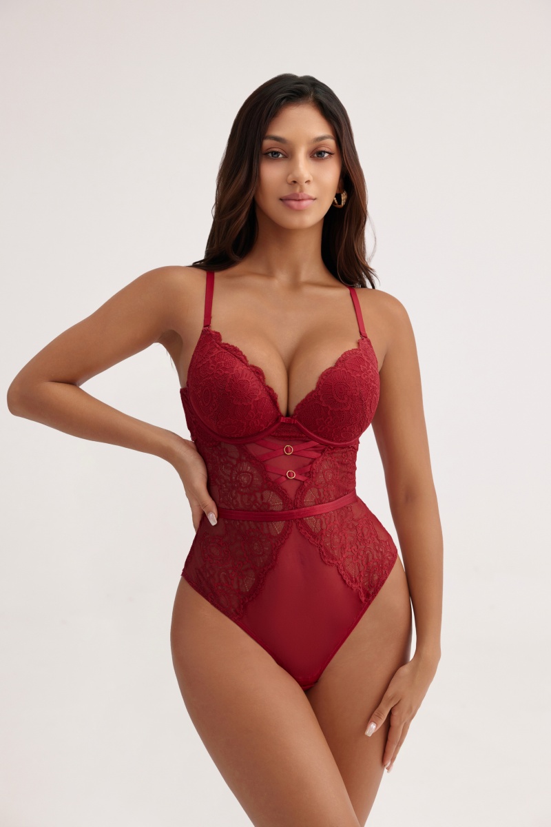 Backless Design with Adjustable Straps & Underwire, Dual-purpose Inner/Outer Wear Bodysuit - MW5014